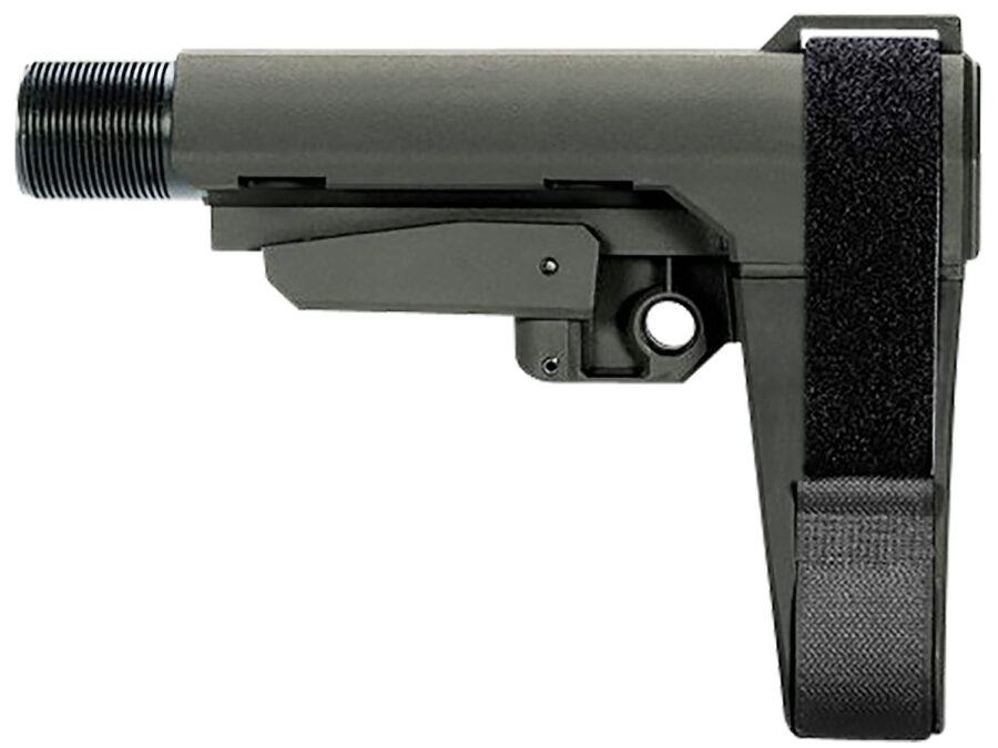 SB Tactical SBA3X03MSB SBA3 X Synthetic Stealth Gray 5-Position Adjustable for AR-Platform (Tube Not Included)