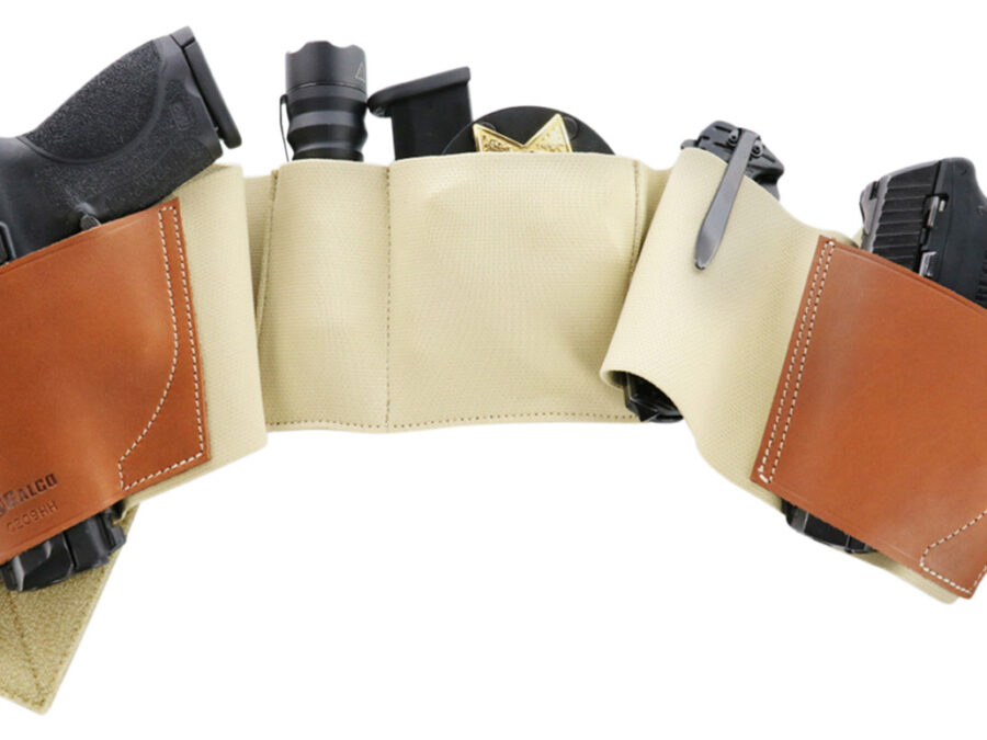 Galco UWKHSM2 UnderWraps 2.0 Khaki Small Leather/Nylon Handgun