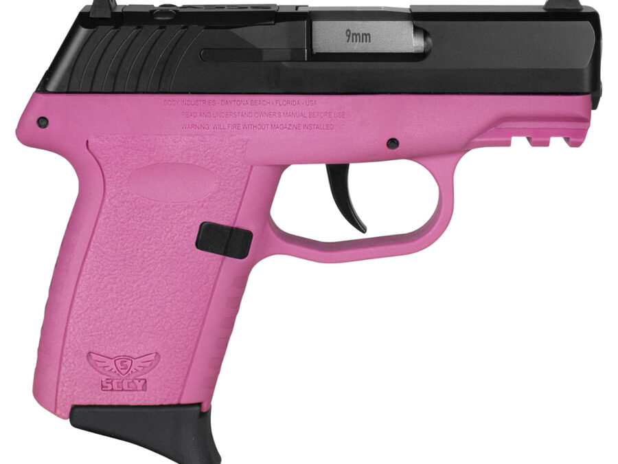 SCCY Industries CPX2CBPKRDRG3 CPX-2 Gen3 RD 9mm Luger 10+1 3.10" Pink Polymer w/ Picatinny Rail Serrated Black Nitride SS Slide Pink Polymer Grip
