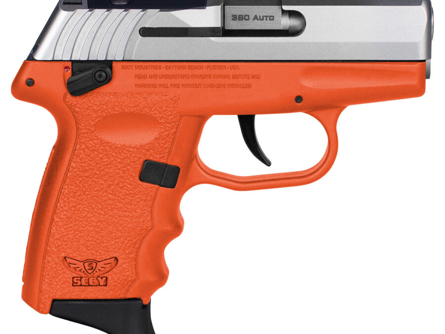 SCCY Industries CPX4TTORRDRG3 CPX-4 RD 380 ACP 10+1 2.96" Orange Polymer/Serrated Stainless Steel Slide/Finger Grooved Orange Polymer Grip