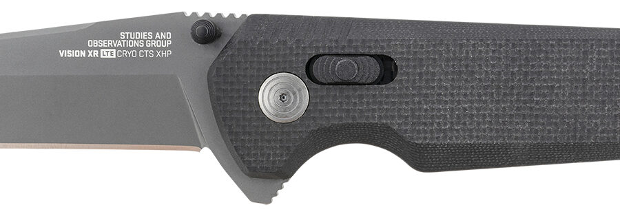 S.O.G SOG12570757 Vision XR LTE 3.36" Tanto Straight/CTS XHP Blade Black G10 Handle