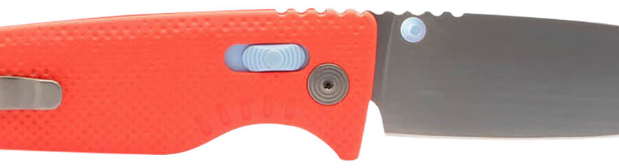 S.O.G SOG12790257 Altair XR 3.20" Folding Plain Bead Blasted Cryo CPM 154 SS Blade/ Canyon Red w/Stone Blue Accents GRN Handle