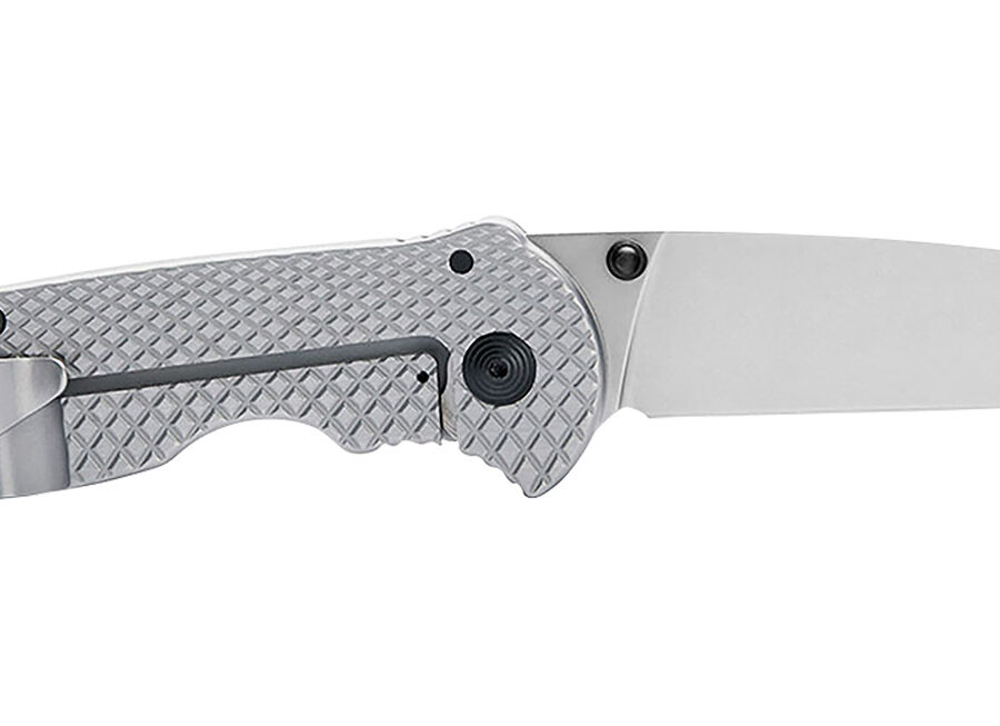 S.O.G SOG14180157 Flash FL 3.40" Folding Drop Point Plain Satin 4116 Stainless Steel Blade/Silver Stainless Steel Handle Includes Pocket Clip