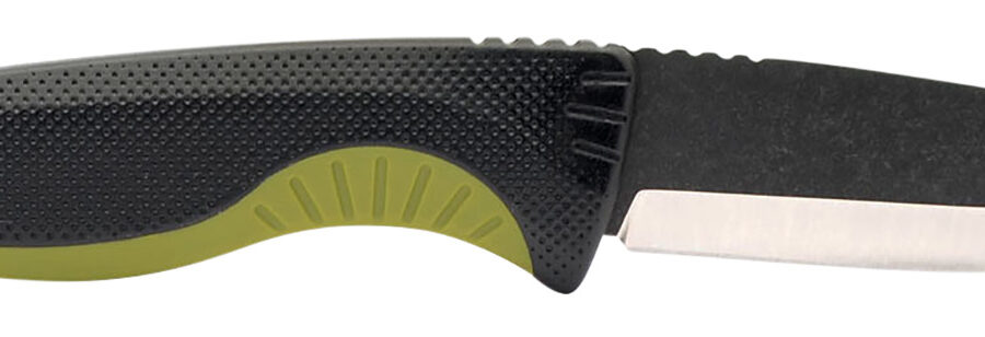 S.O.G SOG17410441 Aegis FX 3.70" Fixed Drop Point Plain Stonewashed 4116 Krupp SS Blade Black w/Moss Green Accents GRN Handle, Includes Sheath