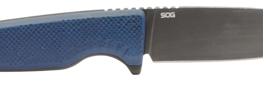 S.O.G SOG17790157 Altair FX  3.40" Fixed Clip Point Plain Satin TiCN Cryo CPM 154 SS Blade, Squid Ink Black GRN Handle, Includes Sheath