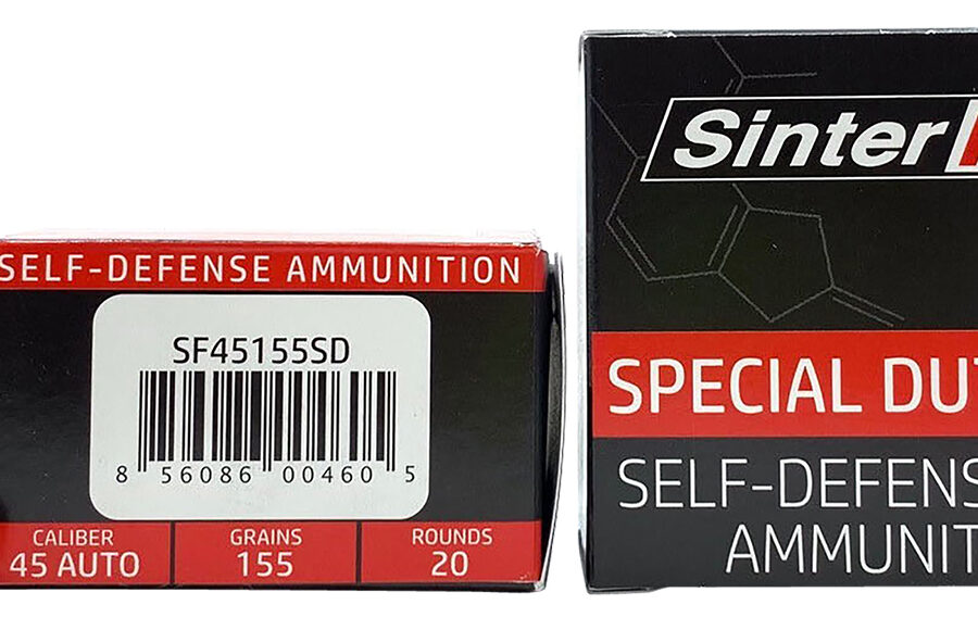 SinterFire Inc SF45155SD Special Duty (SD)  45ACP 155gr Lead Free Frangible Hollow Point 20 Per Box/10 Case