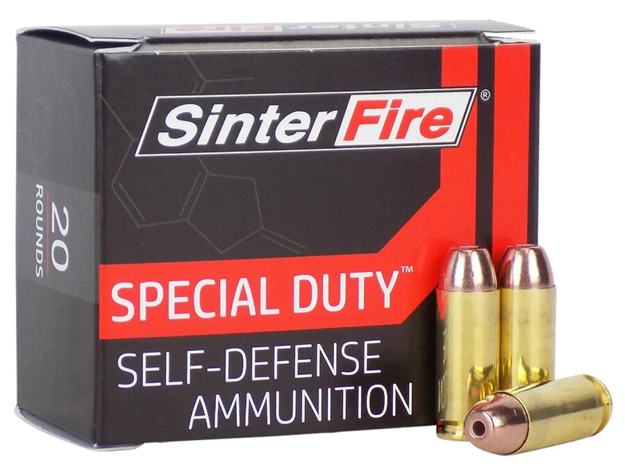 SinterFire Inc SF10125SD Special Duty (SD)  10mmAuto 125gr Lead Free Frangible Hollow Point 20 Per Box/10 Case