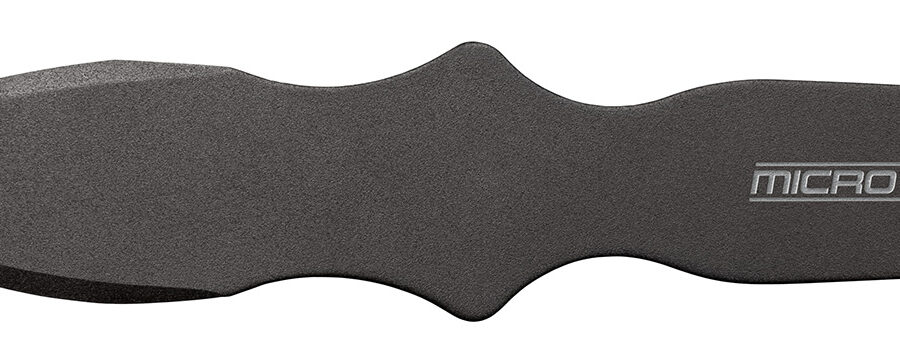 Cold Steel CS80STMB Micro Flight Thrower Fixed Plain Spear Point Black 550C Steel Blade/Handle