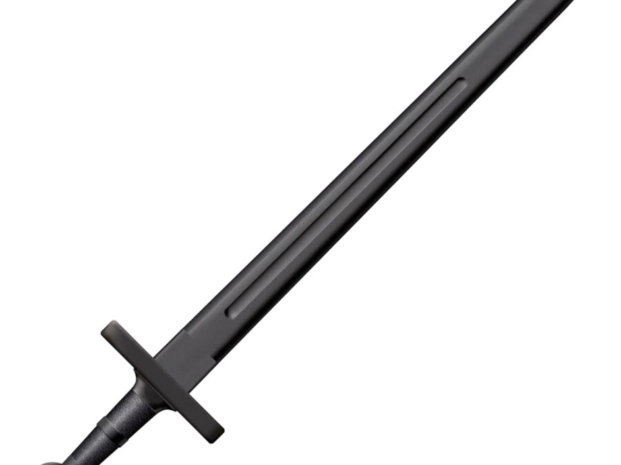 Cold Steel CS92BKS Medieval Training Sword 32.25" Sword Plain Black Polypropylene Blade/7.25" Black Polypropylene Handle