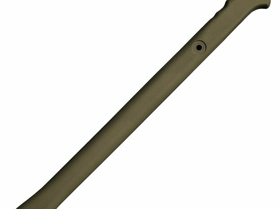 Cold Steel CS90PTHG Trench Hawk  3.50" Blade 1055 Carbon Steel Blade OD Green Polypropylene Handle 19"