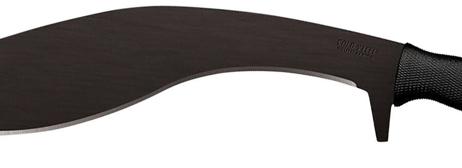 Cold Steel CS97KMPS Kukri Plus 13" Black Matte Baked-On Anti Rust 1055 Carbon Steel Blade/ Black Polypropylene Handle 18" Long Includes Sheath