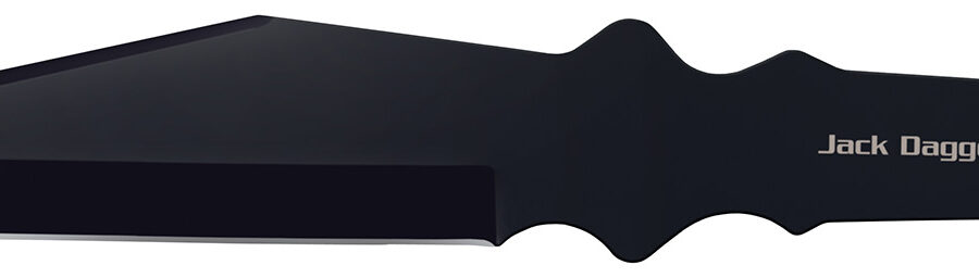 Cold Steel CS80TJDZ Jack Dagger Thrower 7.50" Fixed Plain Clip Point Black 1050 High Carbon