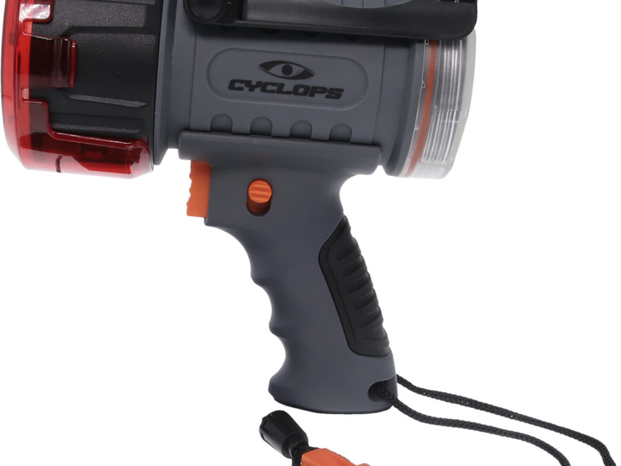 Cyclops CYC2000WP Spotlight w/Flood Light 500/200 Lumens Red/White CREE XP-G3 LED Black/Gray Polymer/Aluminum