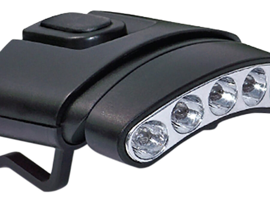 Cyclops CYCHCDTWG Orion Tilt Hat Clip Light 30 Lumens Green/White LED Bulb Black Clip-On