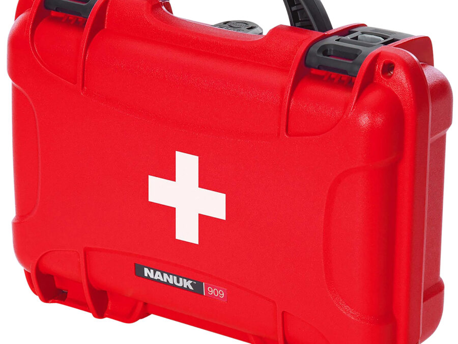 Nanuk 909FSA9 909 First Aid Case Red Resin w/ Latches
