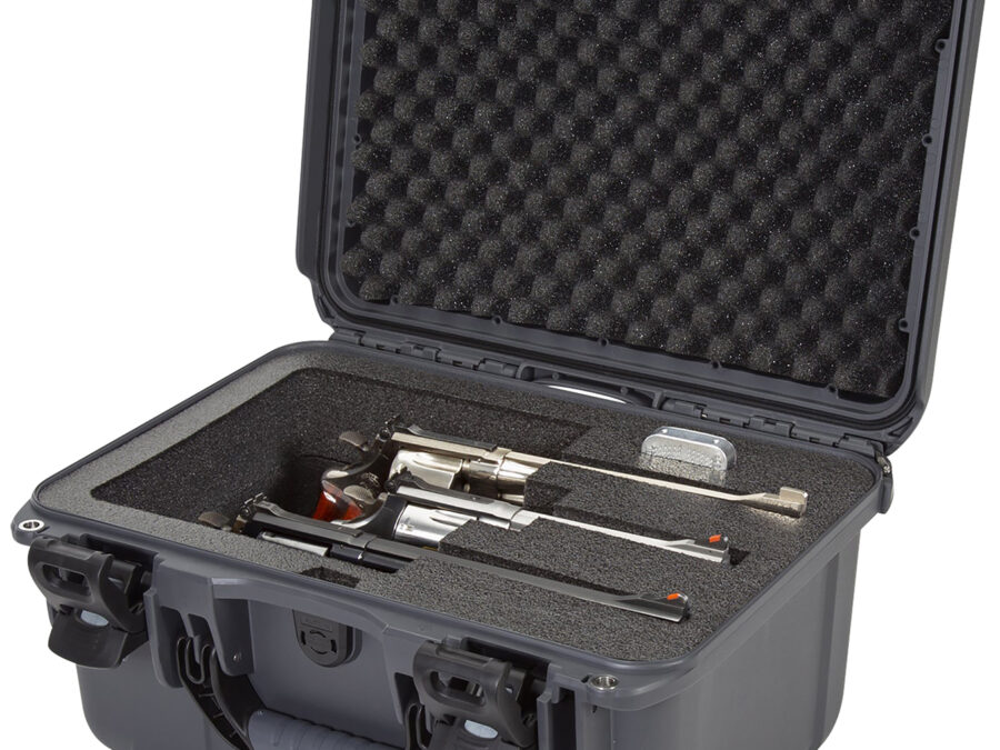 Nanuk 918REV07 918 3 Up Revolver Case Graphite Polymer w/ Foam Padding & Latches 14.90" L x 9.80" W x 8.60" H Interior Dimensions