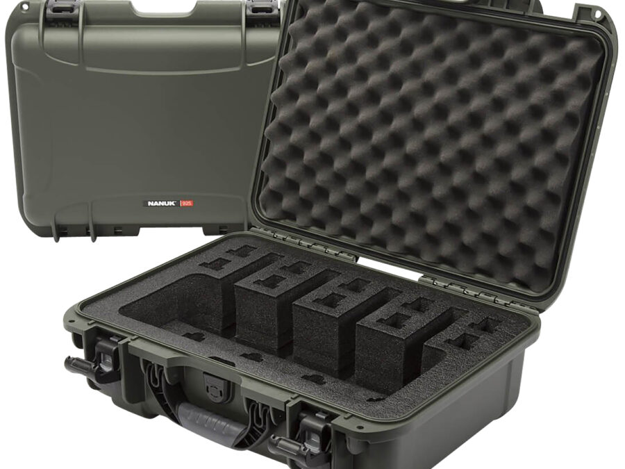 Nanuk 9254UP6 925 4 UP Pistol Case Waterproof Olive Resin w/ Closed-Cell Foam Padding 17" L x 11.80" W x 6.40" H Interior Dimensions