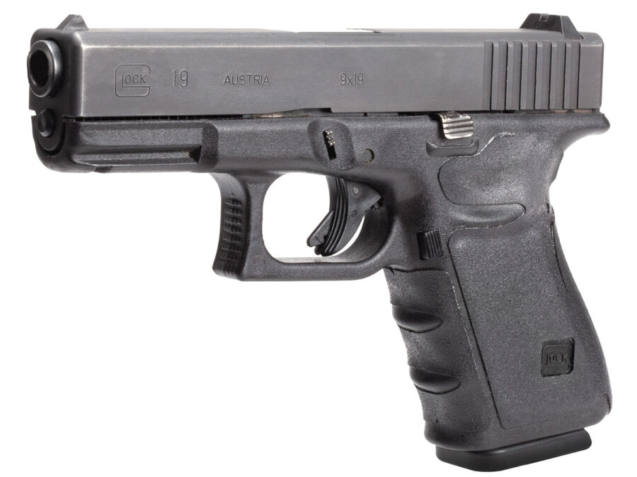 Hogue 17230 Wrapter Adhesive Grip Compatible w/ Glock 19 Gen3/23 Gen3/32 Gen3/38 Gen3 Textured Black Rubber