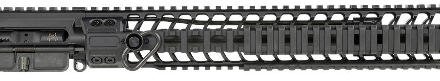 Spikes Tactical  Midlength  Complete 5.56x45mm NATO 16", Black,  12" Picatinny Handguard, A2 Flash Hider