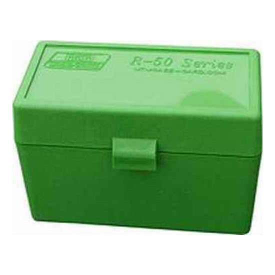 MTM CASE GARD FLIP-TOP BOX CARTRGE 25-06/270/30-06 50RD GREEN ( 24 PER CASE )