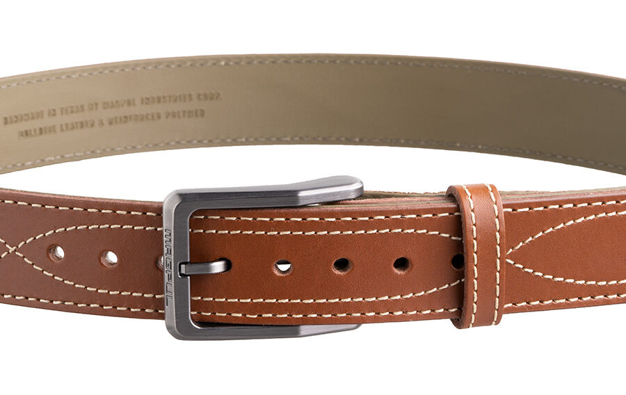 Magpul MAG127621032 Tejas EL Pistolero Light Brown Bull Hide 32" 1.50" Wide Buckle Closure