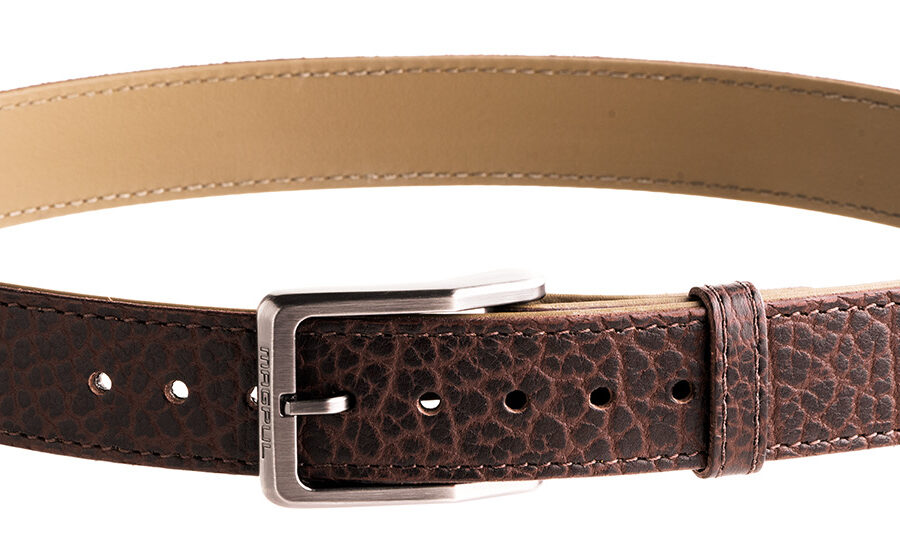 Magpul MAG127921038 Tejas EL Cibolo Chocolate Brown Bison Hide 38" 1.50" Wide Buckle Closure