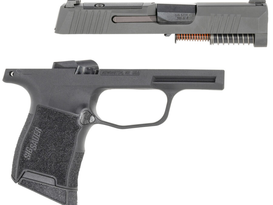 Sig Sauer 8900719 P365 Caliber Exchange Kit 380 ACP 3.10" 10+1 Black Nitride Slide Black Polymer Frame SigLite Night Sights for All Sig P365 Models