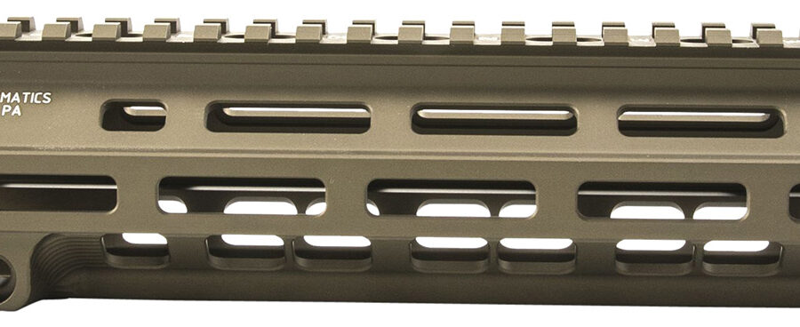 Geissele Automatics 05284S Super Modular Rail MK8 9.30" M-LOK, Desert Dirt Aluminum for AR Platform, Barrel Nut Included