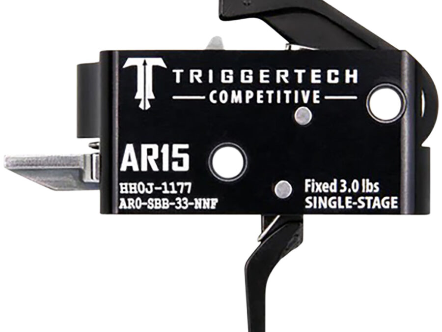 TriggerTech AR0SBB33NNF Competitive  Flat Single-Stage 3 lbs Fixed for AR-15