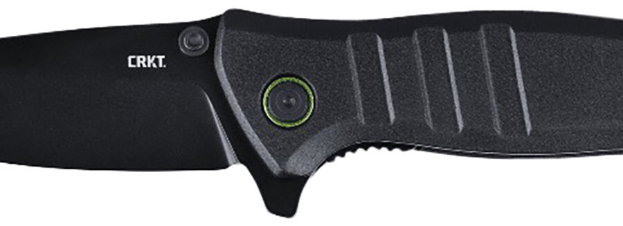 CRKT 6295 Dextro  3.18" Folding Drop Point Plain Black TiNi D2 Steel Blade/Black Aluminum Handle Includes Pocket Clip