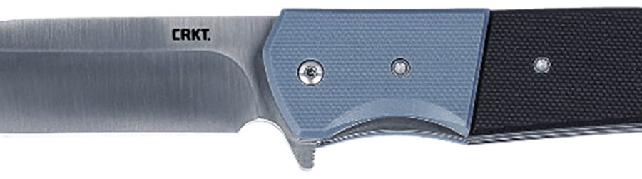CRKT 6880 Ignitor  3.48" Folding Drop Point Plain Satin 8Cr13MoV SS Blade/ Blue/Black G10 Handle Includes Pocket Clip