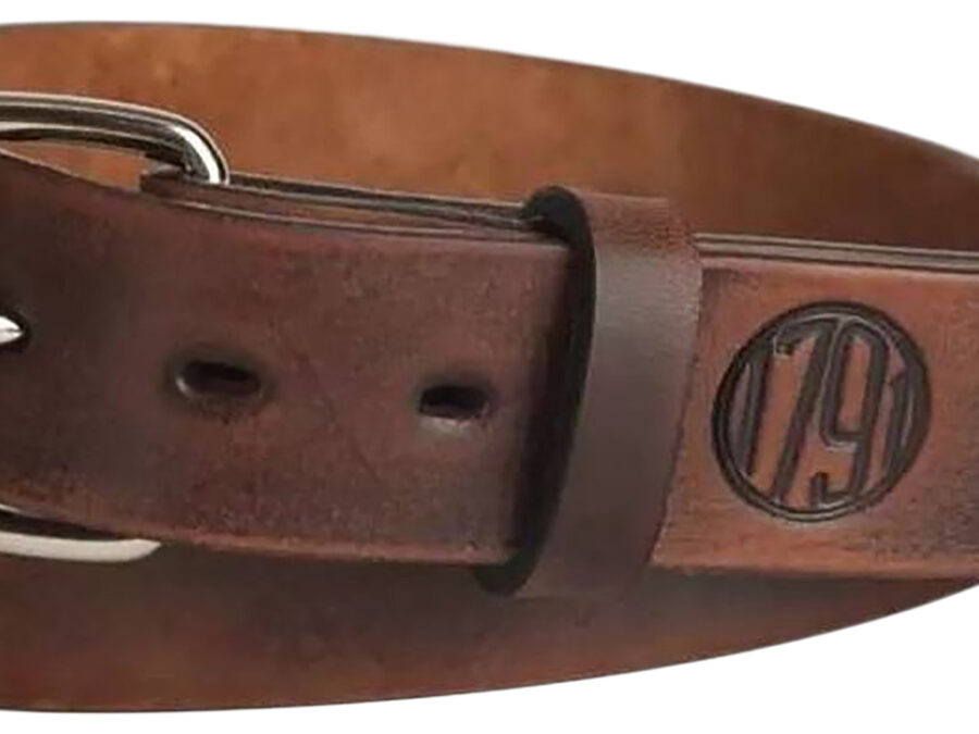 1791 Gunleather BLT013640VTGA 01 Gun Belt Vintage Leather 36/40 1.50" Wide Buckle Closure