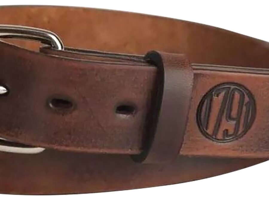 1791 Gunleather BLT014044VTGA 01 Gun Belt Vintage Leather 40/44 1.50" Wide Buckle Closure