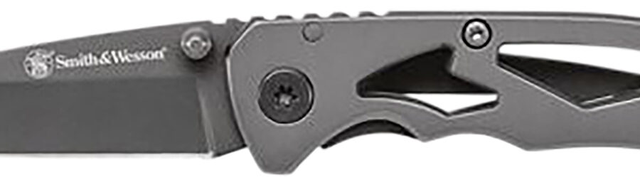 Smith & Wesson Knives CK400CP Skeletonized  2.20" Folding Drop Point Plain Stainless Steel Blade 3.20" Handle Includes Pocket Clip