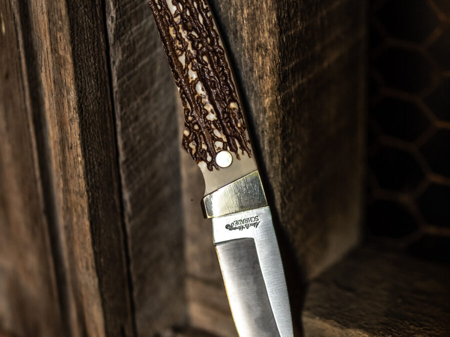 Uncle Henry old 1100089 Next Gen Staglon PH2N Pro Hunter 2.80" Fixed Drop Point Stainless Steel Blade 3.95" Staglon Handle Includes Sharpening Stone/Sheath