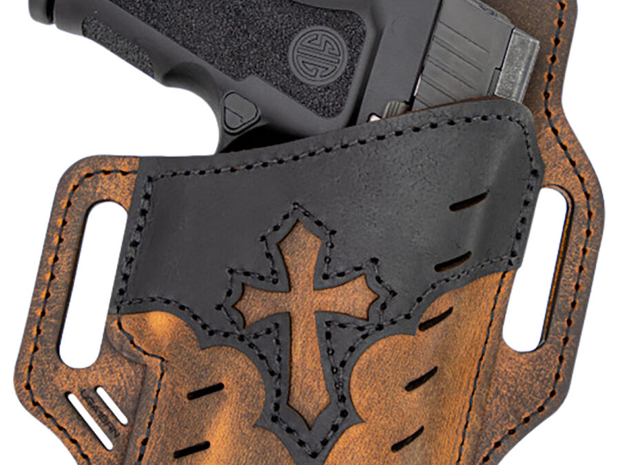 Versacarry UGA4BRN Guardian Arc Angel Edition OWB Size 04 Black/Brown Leather Belt Slide Right Hand