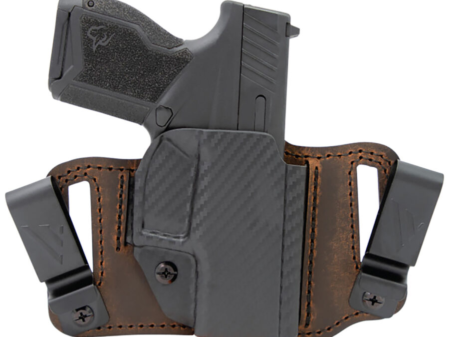 Versacarry INS201G19 Insurgent Deluxe IWB/OWB Brown Polymer Belt Clip Fits Glock 19 Right Hand