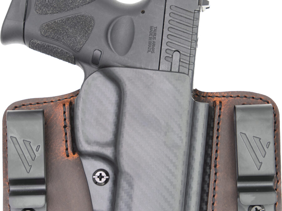 Versacarry INS201G43 Insurgent Deluxe IWB/OWB Brown Polymer Belt Clip Fits Glock 43 Right Hand