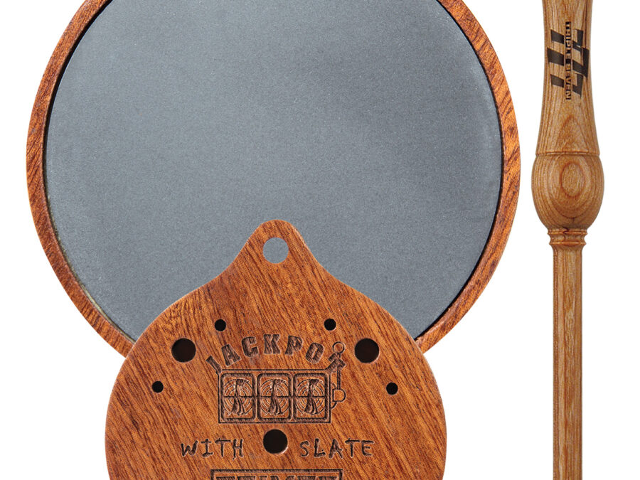 Primos 216 Jackpot  Striker Call Turkey Sounds Gray/Natural Hardwood
