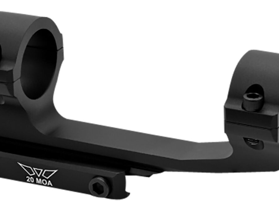 Warne V4011M MSR Scope Mount/Ring Combo Matte Black 1" 20 MOA