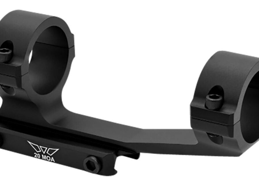 Warne V4012M MSR Scope Mount/Ring Combo Matte Black 30mm 20 MOA