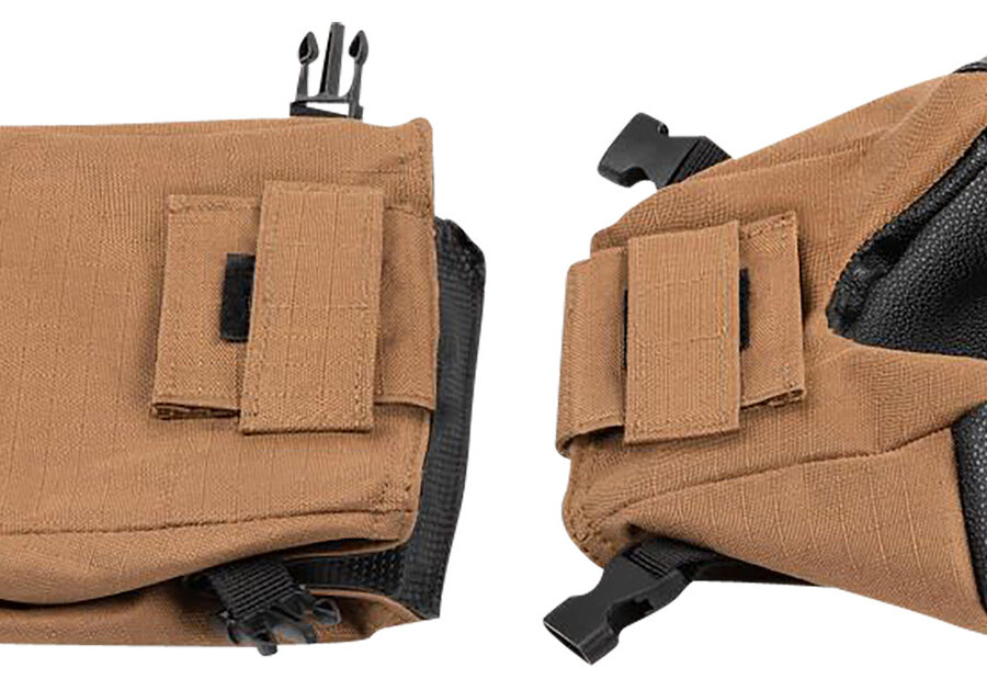 Allen 18419 X-Focus Unfilled Front/Rear Shooting Bag Combo Tan/Black 600D Polyester