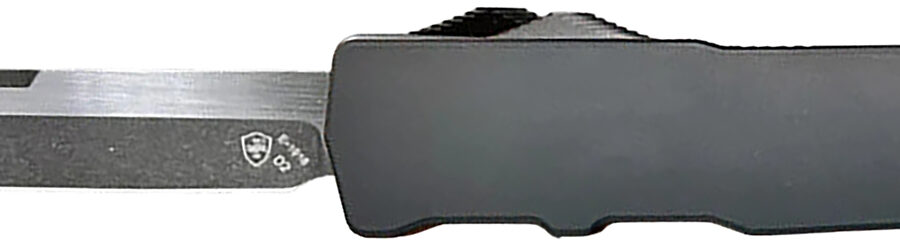 Templar Knife XLBR221 Premium LW Excalibur Large 3.55" OTF Tanto Plain Black Oxide Stonewashed D2 Steel Blade, 5.25" Black Aluminum/Rubber Handle