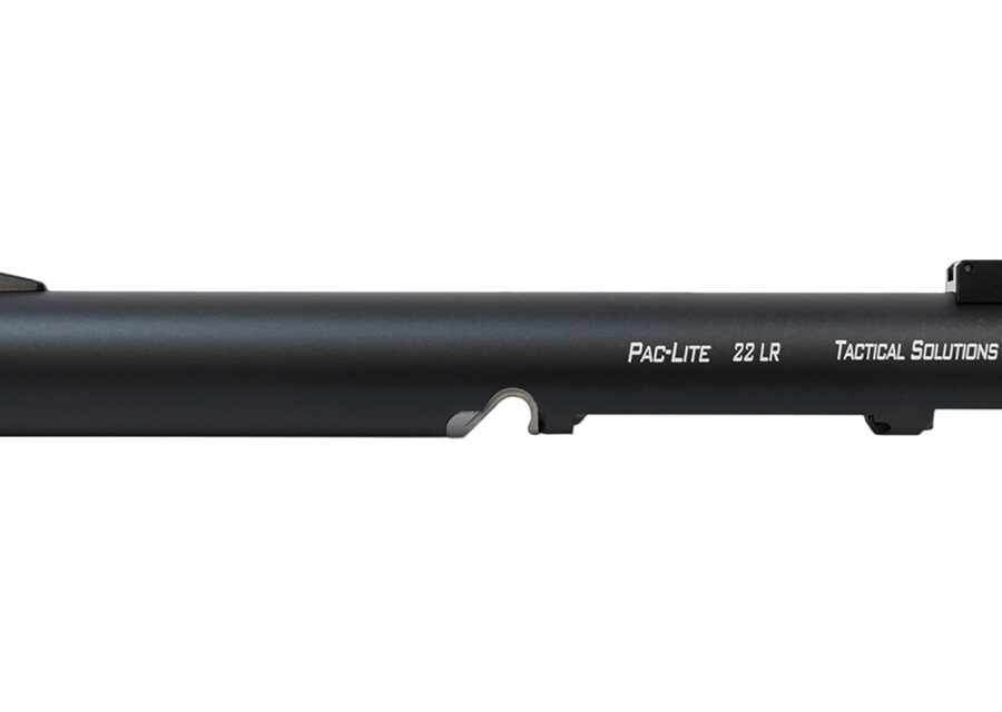 Tactical Solutions PLIV6TEMBNF Pac-Lite Barrel 22 LR 6" Threaded, Drilled & Tapped, Adj. Sights, Black Anodized for Ruger Mark IV & IV 22/45