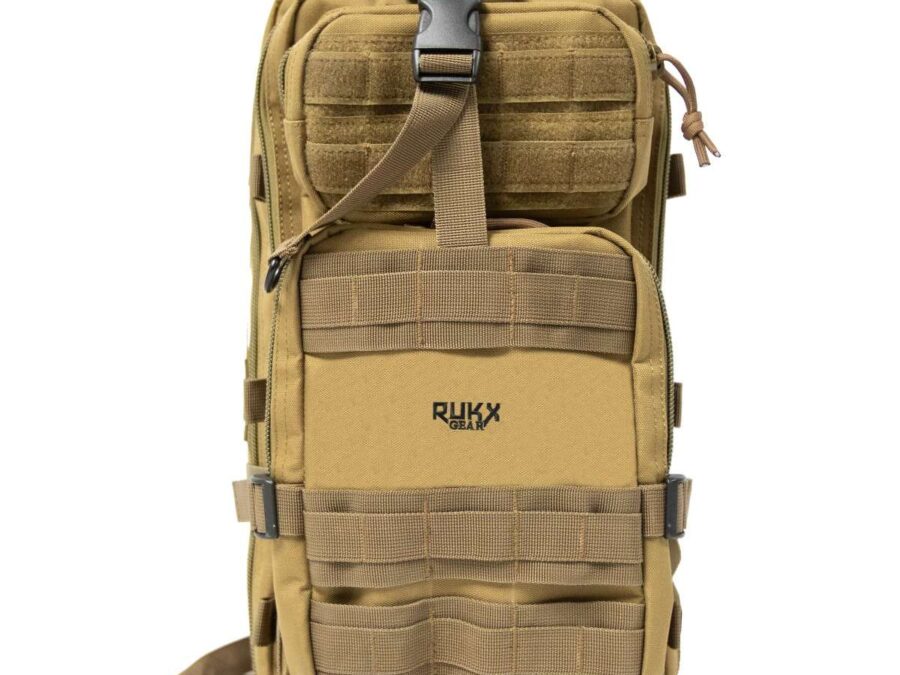 RUKX GEAR TACTICAL 1 DAY BAG TAN (12/CASE)
