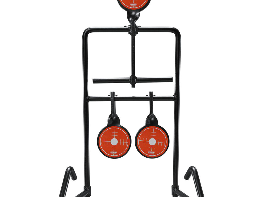 Champion Targets 40870 Gong Auto Reset Handgun Black/Orange Standing 3 Targets