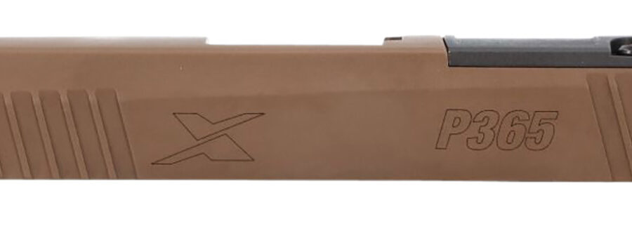 Sig Sauer 8900987 P365XL Slide Assembly with Micro Optics Cut Coyote Tan Nitride XRAY3 Day Night Sights for 9mm 3.7" Barrel