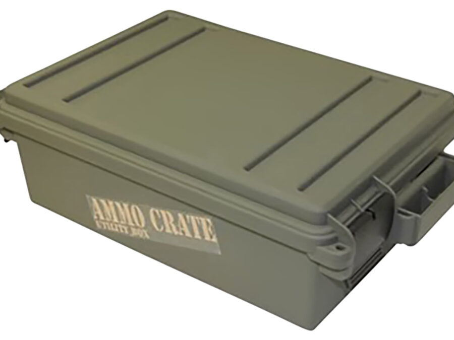 MTM Case-Gard ACR418 Ammo Crate Utility Box 12 Gauge Army Green Polypropylene