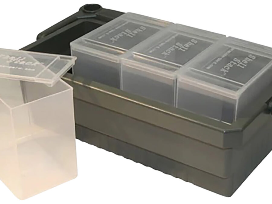 MTM Case-Gard SS2500 Shotshell Box  12 Gauge Clear Polypropylene 4 Pack