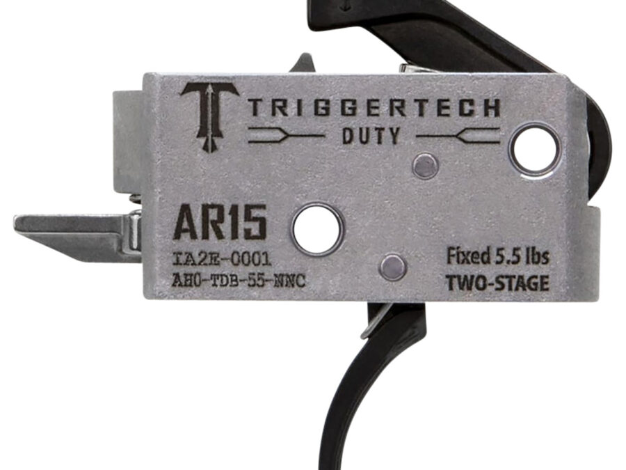 TriggerTech AH0TDB55NNC Duty Mil-Spec Two-Stage Curved 5.5 lbs Draw Weight Fits AR-15